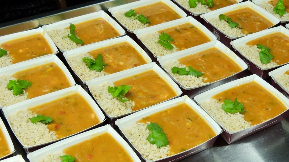 Bobó de Camarão com Arroz Integral