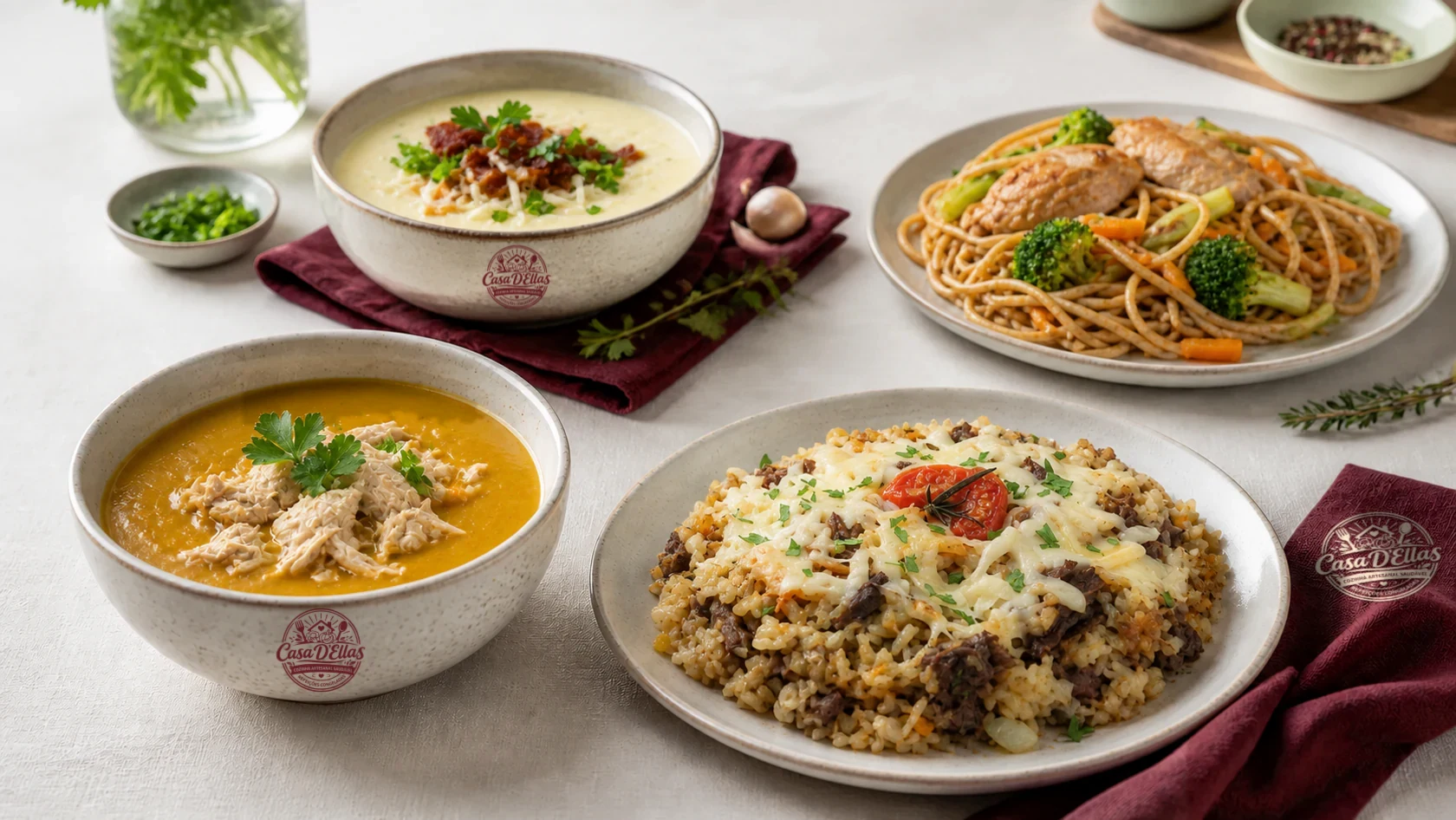 Sopas e refeições saudáveis Casa D'Ellas